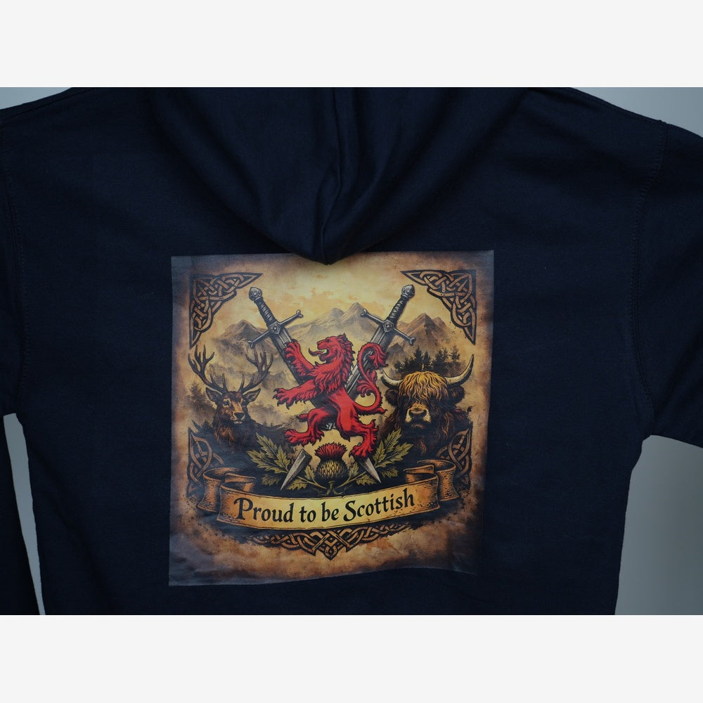 Proud to be Scottish Navy Blue Hoodie