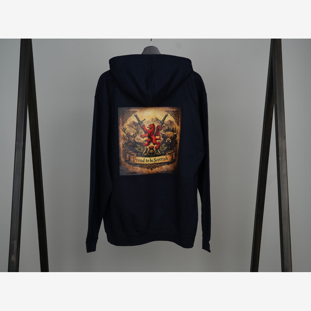 Proud to be Scottish Navy Blue Hoodie