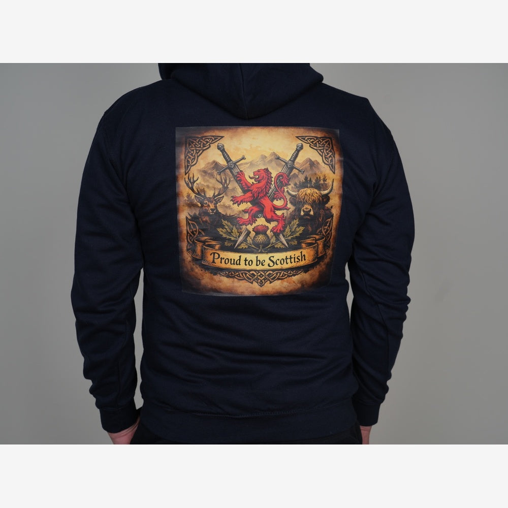 Proud to be Scottish Navy Blue Hoodie