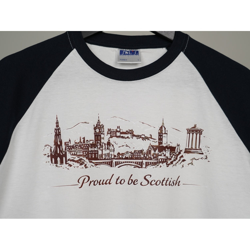 Proud to be Scottish Edinburgh Skyline T-Shirt