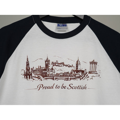 Proud to be Scottish Edinburgh Skyline T-Shirt
